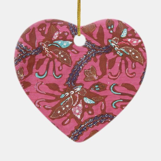 Kasia Batik Keramisch Ornament (Achterkant)