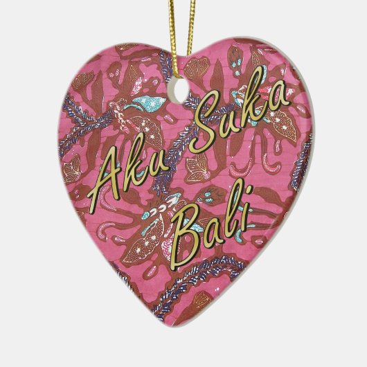 Kasia Batik Keramisch Ornament (Links)