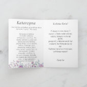 Kasia Poland name day card imieniny wenskaart Feestdagen Kaart (Binnen)