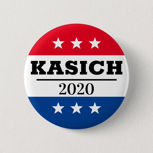 Kasich 2020 Verkiezingspin Ronde Button 5,7 Cm (Voorkant)