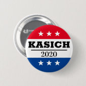 Kasich 2020 Verkiezingspin Ronde Button 5,7 Cm (Voorkant /achterkant)