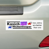 Kasich-Hickenlooper 2020 Bumpersticker (Op auto)