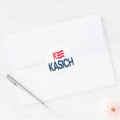 Kasich Logo Ronde Sticker (Envelop)
