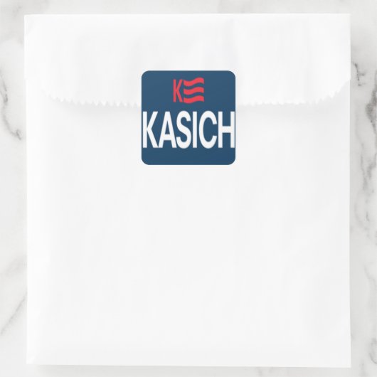 Kasich Logo Vierkante Sticker (Tas)