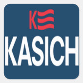 Kasich Logo Vierkante Sticker (Voorkant)