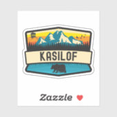 Kasilof, Alaska Sticker (Vel)