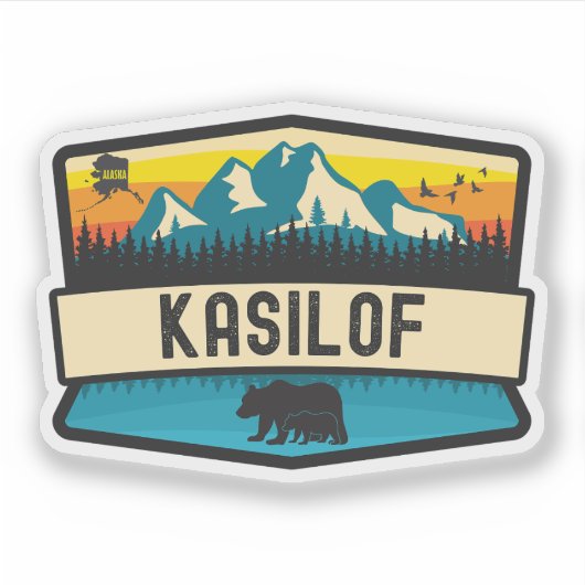 Kasilof, Alaska Sticker (Voorkant)