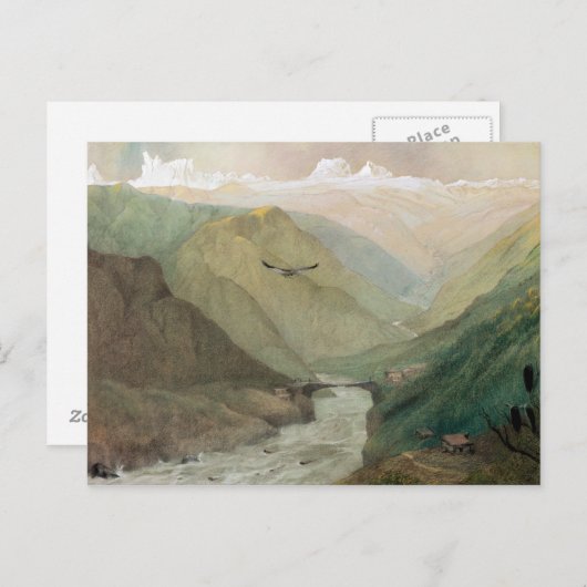 Kasjmir, c.1860 briefkaart (Voorkant / Achterkant)