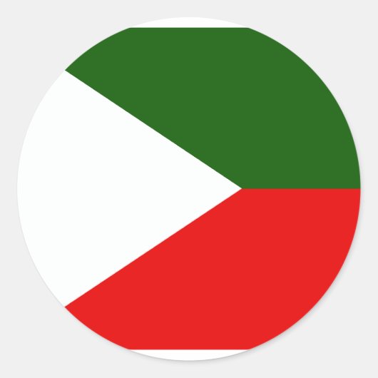 Kasjmir Independent, Indiase vlag Ronde Sticker (Voorkant)