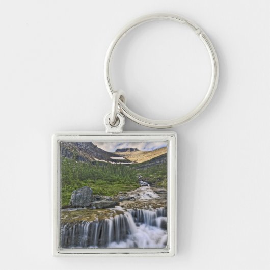 Kaskadestroom, Glacier National Park, Sleutelhanger (Voorkant)