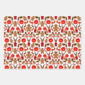 Kasky Cute Kerstrendiertje met warme chocolade Inpakpapier Vel (Voorkant)