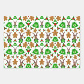 Kasky Cute-kerstrenrenrennier Baking Gingerbrood Inpakpapier Vel (Voorkant)