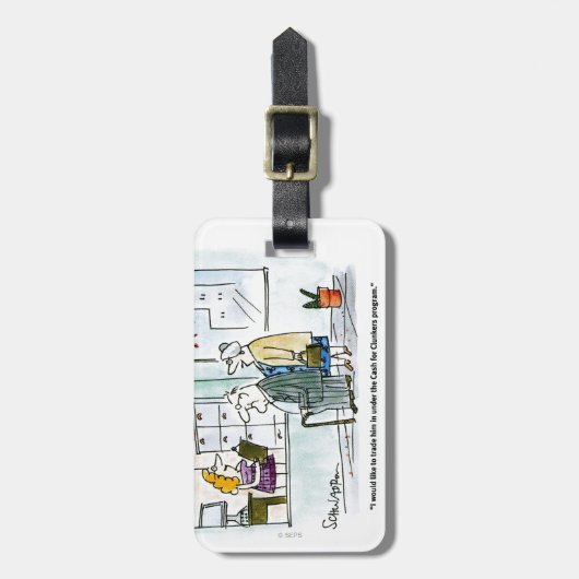 Kasmiddelen voor Clunkers Bagagelabel (Voorkant verticaal)