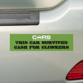 Kasmiddelen voor Clunkers Bumpersticker (Op auto)