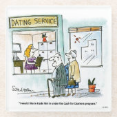 Kasmiddelen voor Clunkers Glazen Onderzetter (Voorkant)