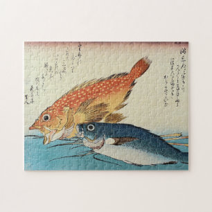 Kasogo & Himedai - Japanse vis van Hiroshige Legpuzzel