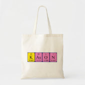 Kason periodieke lijstnaam canvas tas (Voorkant)