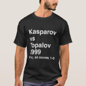 Kasparov vs Topalov 1999 T-shirt (Voorkant)