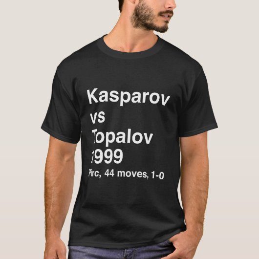 Kasparov vs Topalov 1999 T-shirt (Voorkant)