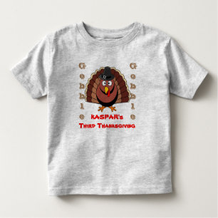 Kaspar's derde Thanksgiving Kinder Shirts