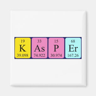 Kasper periodiek table name magnet
