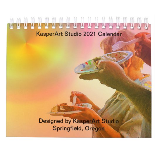 KasperArt Studio 2021-kalender Kalender (Achterkant)