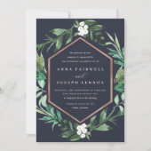 Kasperframe | Waterverf Botanische Trouwdag Kaart (Voorkant)