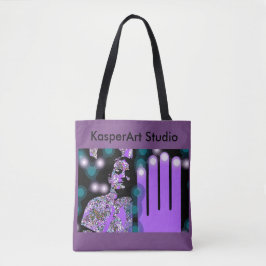 KasperKlothes All-Over-Print Canvas tas, medium Tote Bag