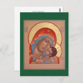 Kasperov Moeder van God Prayer Card Briefkaart (Voorkant / Achterkant)