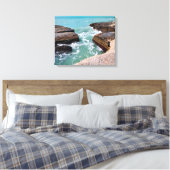 Kaspisch Zee. Canvas Afdruk (Insitu (Slaapkamer))