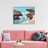 Kaspisch Zee. Canvas Afdruk (Insitu (Woonkamer))