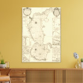 Kaspische Zee en Azië 2 Canvas Afdruk (Insitu (Woonkamer))
