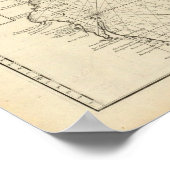 Kaspische Zee en Azië Poster (Hoek)