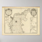 Kaspische Zee en Azië Poster (Voorkant)