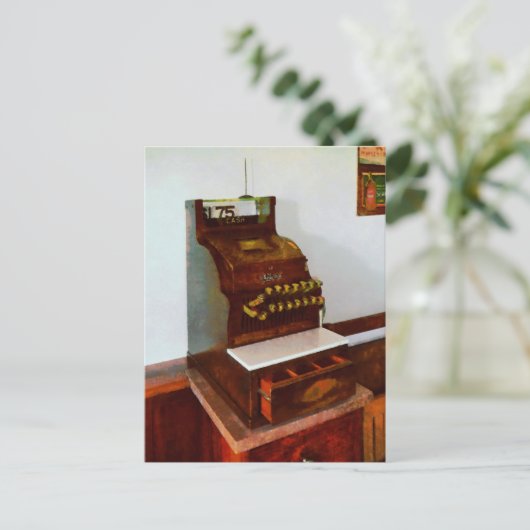 Kasregister Briefkaart (Staand voorkant)