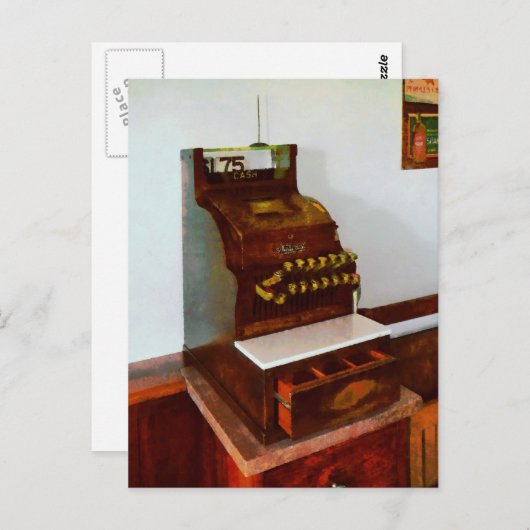 Kasregister Briefkaart (Voorkant / Achterkant)