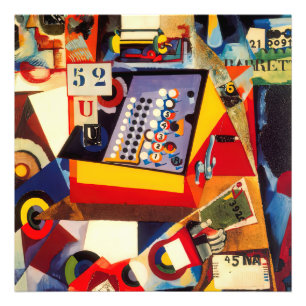 Kasregister Foto Afdruk