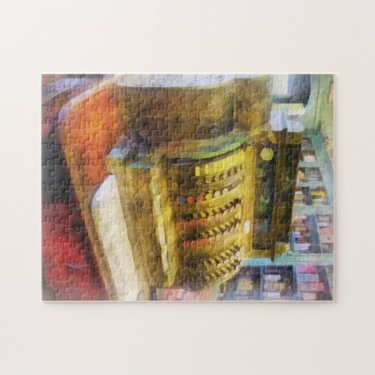 Kasregister in farmacie legpuzzel (Horizontaal)