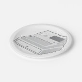 Kasregister Papieren Bordje (Gekanteld)