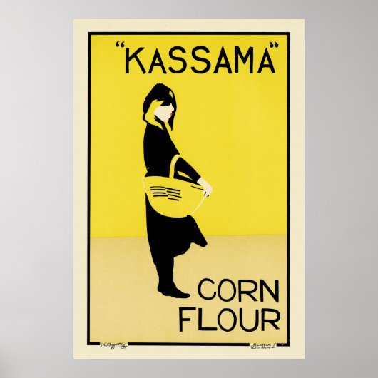 KASSAMA Corn Flour Art Poster van de Belgische bea (Voorkant)