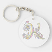 Kassandra monogram K naam en betekenis sleutelhang Sleutelhanger (Voorkant)