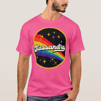 Kassandra regenboog in ruimte  stijl t-shirt