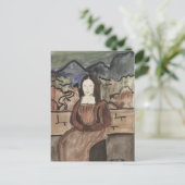 Kassandra's Mona Lisa Briefkaart (Staand voorkant)