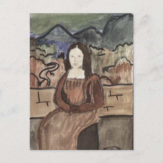 Kassandra's Mona Lisa Briefkaart (Voorkant)