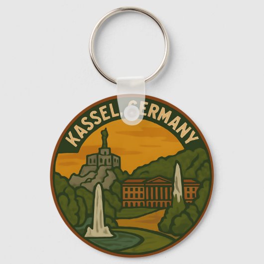 Kassel Duitsland Hercules Kunst Sleutelhanger (Voorkant)