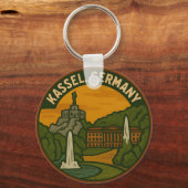 Kassel Duitsland Hercules Kunst Sleutelhanger (Voorkant)