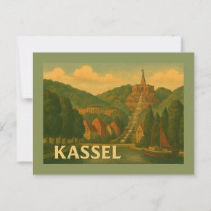 Kassel Duitsland Stad Kunst Briefkaart