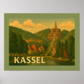 Kassel Duitsland Stad Kunst Poster (Voorkant)