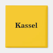 Kassel Magnet Schild Gold Gleb (Voorkant)