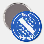 Kassel Round Emblem Magneet (Voorkant / Achterkant)